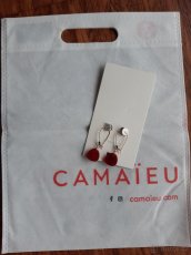 Nové náušnice s látkovým obalem (Camaieu) - 2