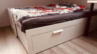 Bromnes postel, noční stolky, TV stolek - 2