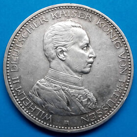 mince stříbro Vilém II. staré Prusko - 2