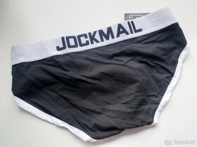 VÝPRODEJ - pánské luxusní černé slipy Jockmail -XXL (eu L) - 2