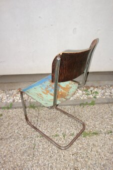 Chromova zidle Slezak S10, značeno - 2