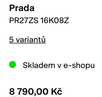 PRADA brýle - 2