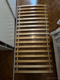 2× lamelový rošt 90×190 cm – pevný dřevěný - 2