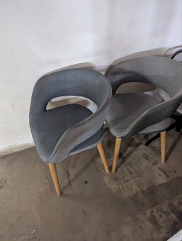 Židle 2ks - čalouněné - 2