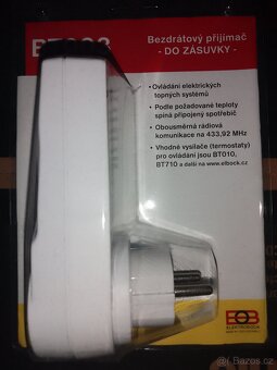 Bezdrátový přijímač termostatu Elektrobock BT003 - 2