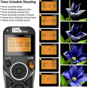 Bezdrátová časová spoušť Pixel TW-283, konektor DC0 NIKON - 2