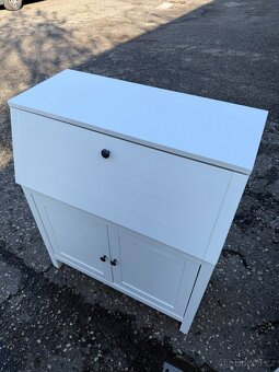 Sekretář IKEA Hemnes - bíl. mořidlo - 2