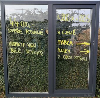 dveře okno prosklené - 2