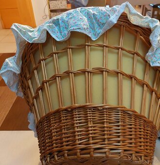 Ratanový koš - miminkovník - 2