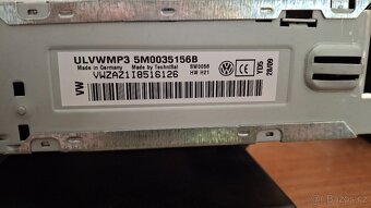 Originální autorádio VW RCD210 - plně funkční + PIN - 2