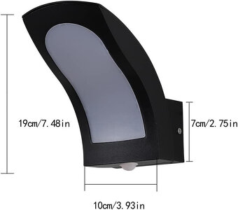 Venkovní LED svítidlo TWSXTE 15W IP54 poh.senzor - 2ks - 2