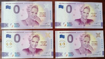 0 Euro souvenir bankovky Helena Vondráčková CZ+SK - 2