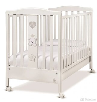Dětská postýlka Italbaby Baby Re s úložným prostorem – bílá - 2