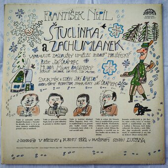 Štuclinka a Zachumlánek - dětská gramofonová/LP deska - 2