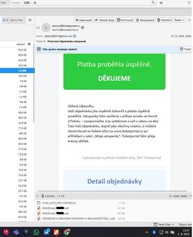 Predám vstupenky koncert Lucie 40 O2 Aréna Praha - 2