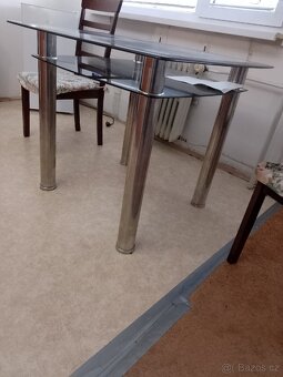 Sklo kovový stůl - 2