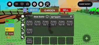 [Možná Sleva] Grow A Garden Účet - 2