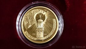 Vzácná zlatá 2 500 Kč mince - Klementinum - PROOF, ČR - ČNB - 2