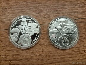 Stříbrná mince ČNB 500Kč Motocykl Jawa 250 BK/Proof - 2