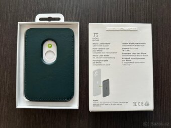 Apple Leather Wallet / Green / MagSafe / Find My — NOVÉ - 2