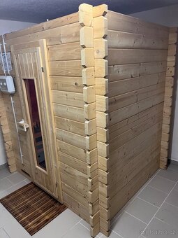 Finská sauna masiv 205x176 cm - 2