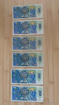 Různé bankovky československé - 2
