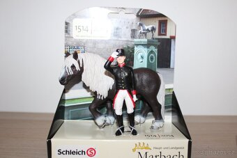 Marbacher Schwarzwaldský hřebec s ošetřovatelem Schleich - 2