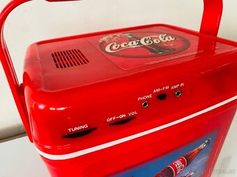 Rádio/ Ice box Coca-Cola, nový, funkční, 90.léta - 2
