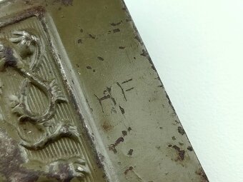 Přezka čs. armáda lvíček opasek 50. léta podpis HF - 2