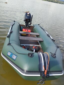 Člun s motorem Parsun 9.8 4t, a elektromotorem - 2