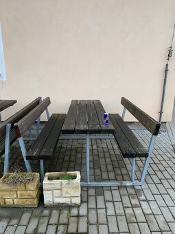Venkovní lavice a stoly - 2