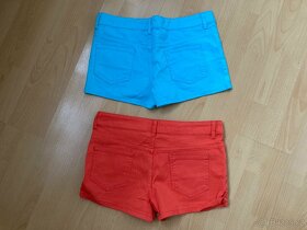 Set 2ks nových barevných šortek vel. 40 (s cedulkou) - 2