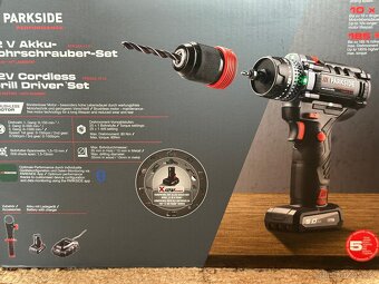 SADA: Aku vrtačka Parkside |vč. Baterie, nabíječky - 2