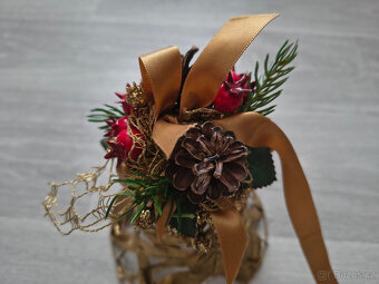 Vánoční dekorace - zlatý zvon - 2