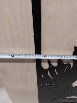 Plechový obraz na stěnu - černý válečník - 2