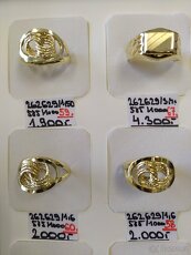 Luxusní nové zlaté prsteny - 2