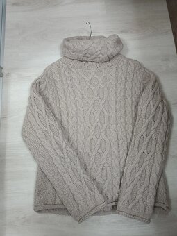 Dámský irský vlněný svetr, vel. M - 2