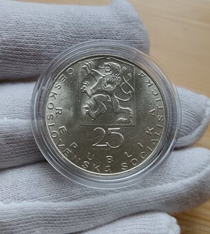 Stříbrná pamětní mince Československa 25kčs 1969 - 2