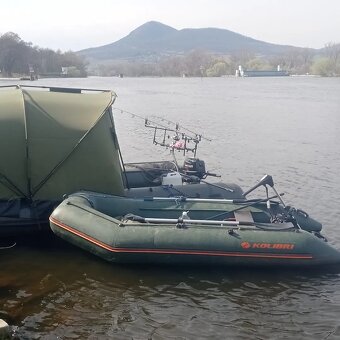 Člun Raptor 470X Wide ALU Green + přístřešek - 2
