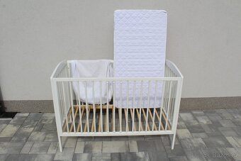 Dětská postýlka 120x60 cm vč. matrace a chrániče matrace - 2