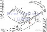 BMW 3 E92 levá lišta dveří nová orig. - 2