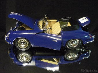 Porsche 356 B Cabrio modré Bburago 1/18 - 2