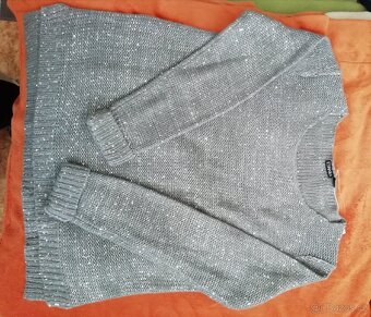 NOVÝ - Svetr slabší Zn. Esmara,  barva šedá, vel. 44/46 - 2