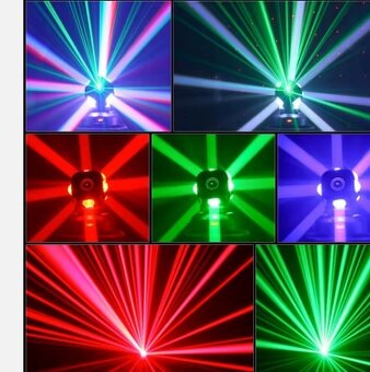 Led D.J technika-Pohyblivé led hlavice--Flower efekt atd - 2
