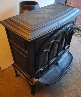 Jotul f400 cb litinová kamna v dobrém stavu výkon 4-11 kw - 2