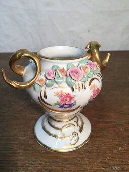 porcelánová váza amfora Nymphenburg - ručně malovaná - 2