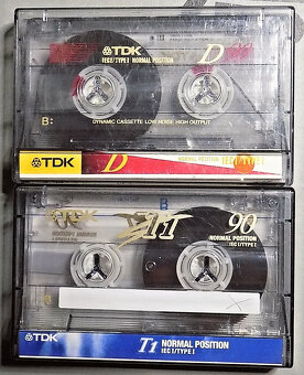 Prodám  prázdné kazety MC, 2x BASF 90, 2x TDK 90 - 2