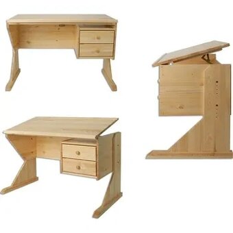 Psací stůl borovice masiv - 2