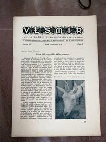 Prodám časopis VESMÍR, ročník XV. - 2