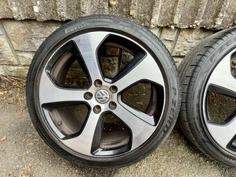 Originální Alu kola Volkswagen GTI 5x112 r18 letní pneu 5mm - 2
